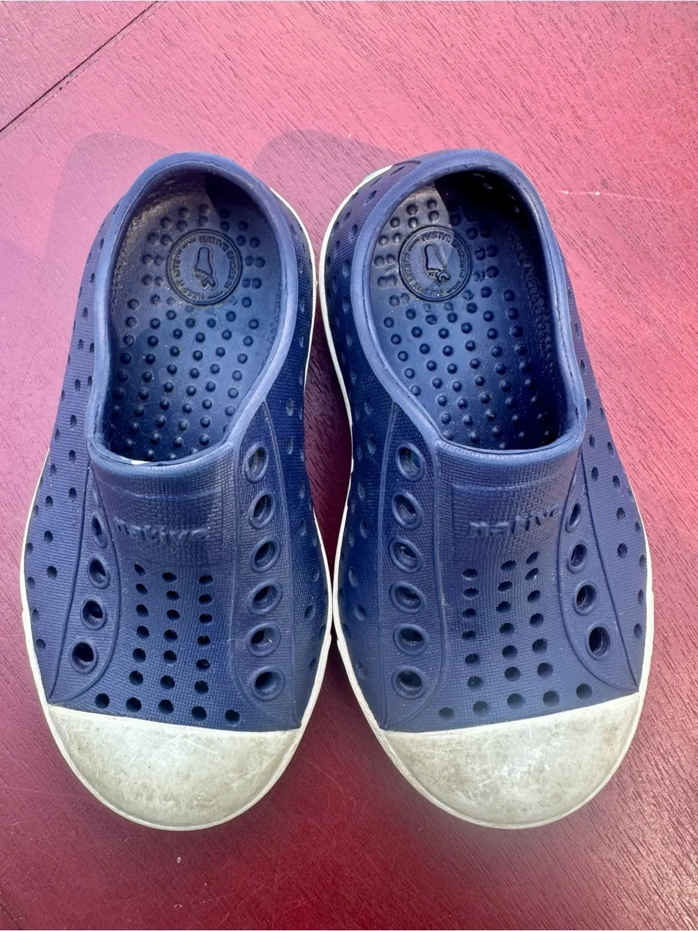 Native Jefferson Navy Slip-On Toddler Shoes